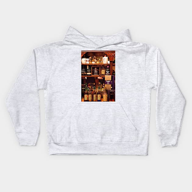 Whiskeys at Temperance Bar in Cahir, County Tipperary, Ireland Kids Hoodie by irishmurr